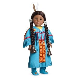 SOLD Pow Wow Dress of Today Kaya Outfit American Girl Doll Blue BeForever